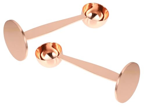 IMIKEYA 2pcs Stainless Steel Coffee Spoon Measuring Cup Powder Press Espresso Tamping Tool