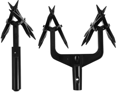 Happyyami Cultivateur Rotatif Manuel Léger pour Jardinage, Outil De Labour Plastique à Main, Scarificateur De Sol Aéré pour Pelouse, Ameublissement Profond Et Préparation De Terre, Usage Extérieur