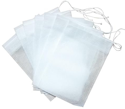 50 Pcs Muslin Bags, Spice Bouquet Garni Bags Seasoning for Cooking, Spices Storage, Loose Tea and Coffe