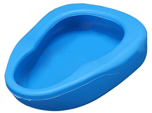 Bettpfanne für Männer und Frauen, 13 x 10 Zoll, auslaufsichere, glatte PP-Bettpfanne für die häusliche Altenpflege und Pflegeeinrichtungen, Bettpfannen für ältere Männer
