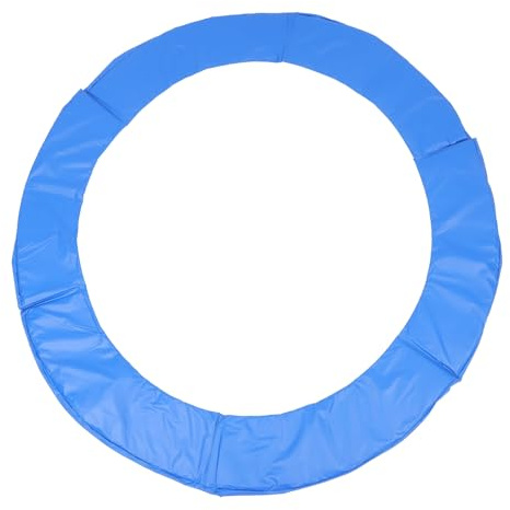 Cabilock Funda Protectora para Cama Elástica Azul de PVC Anillo Anticolisión y Alfombrilla Anticolisión para Seguridad de Niños en Trampolines Exteriores