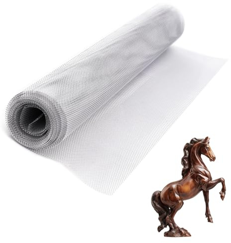 Malla de Alambre de Aluminio para Modelar, Rollo Malla Moldeable 5mx40cm Manualidades Ideal para Escultura Decoración Del Hogar y Arte Jardín