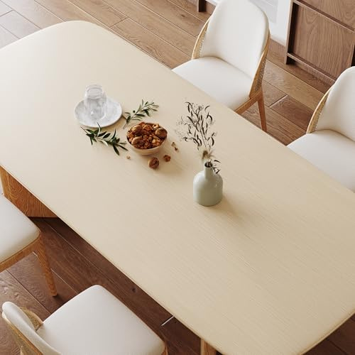 VaryPaper Papier Peint Effet Bois Beige 40cmx200cm Papier Adhesif pour Meuble Bois Revêtement Plans de Travail de Cuisine Salle de Bain Sticker Meuble Adhésif Table à Manger Porte Autocollant Meuble