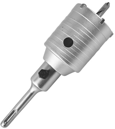 Bohrkrone Kernbohrer Betonbohrer 55MM Hohl SDS Plus Set mit Zentrierbohrer | Hartmetall für Putz Beton Ziegelmauer