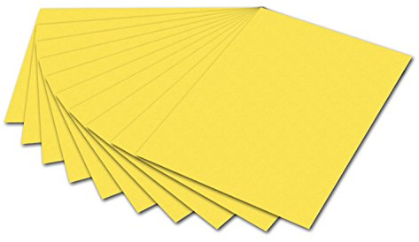 Folia 6112 Fotokarton 50x70 cm, 300 g Inhalt 10 Bogen Pack zitronengelb