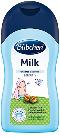 Bübchen Milk Körpermilch, Babymilch für zarte & geschmeidige Babyhaut, Body Milk für trockene Haut, 400 ml