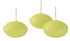 Cereria di Giorgio Risthò Candele Galleggianti, Cera, Verde, 4.5 x 4.5 x 2.5 cm, 20 unità - Made in Italy