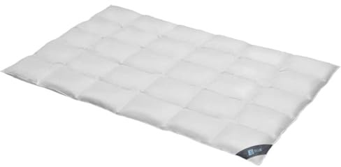 Spessarttraum Daunendecke 135x200 cm Ganzjahr normal | 60% Daunen / 40% Federn | 700g Füllgewicht | Allergiker geeignet (Nomite) | Oeko-TEX | Made in Germany