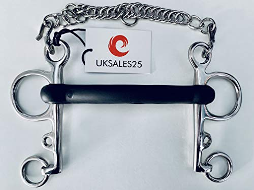 UKSALES25 Rubber Mouth Pelham Bit (5.0)