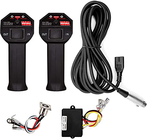 WINCHMAX 24v Winch Wireless Remote Control Kit, Twin SL Series Large Grip Handsets. Control Box Reciever 60mm x 45mm x 22mm. Long Operating Range 100ft / 30m