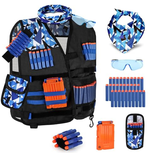 Lehoo Castle Digital Diana para Nerf, Objetivo de Tiro Electrónico con 1 Pistola de Dardos, 20 Balas Espuma, Juguetes Niños 5 6 7 8 9 años(Negro)