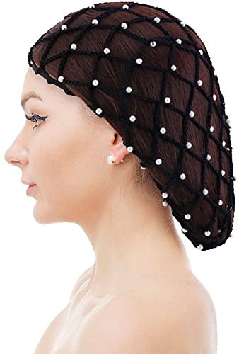 Mesh Haarnetz Weiches Gehäkeltes Haarnetz Net Cap Dicke Kurze Frauen Haarnetz Haarabdeckungen Orament Für Frauen