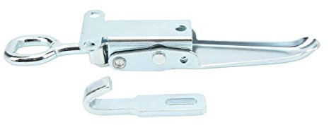 Aramox Remorque Moraillon à Ressort Heavy Duty Fer Galvanisé Poignée de Porte Boucle Moraillon Verrouillage de Sécurité Pince Loquet Loquet à Bascule Loquet à Bascule à Ressort