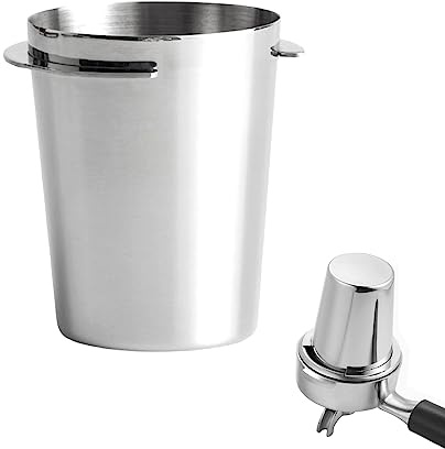 Dosierbecher 54mm, Espresso Dosierbecher aus Edelstahl Siebträger Zubehör | Siebträger Dosierbecher 54mm Passend für 54mm Siebträger, Barista Zubehör Coffee Dosing Cup Espresso Zubehör