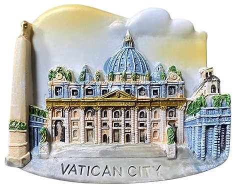 Kühlschrankmagnet St. Petersdom Kirche Vatikanstadt Kühlschrank Magnet Reise Souvenir 3D Kühlschrank Dekoration Magnetaufkleber Handwerk Kollektion