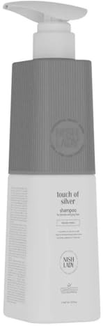 Nishlady Hair Touch Of Silver Haarshampoo 947 ml für blondes, graues & aufgehelltes Haar – Silbershampoo zur Neutralisierung von Gelbstich, kühlem Farbton, strahlendem Glanz & gepflegter Haarstruktur