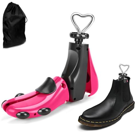 CuteHome Shoe Stretcher Women Men, Boot Stretcher,Expands Length and Width of shoe(Single, S),Red