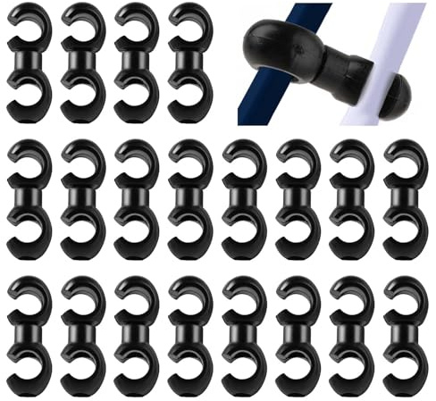 Fahrrad Bremszug Schnalle und Kabel Clip S-Haken für Bremskabel, schwarze S-Clips