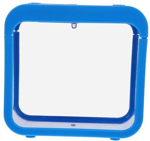 TOGEVAL Ökologische Miniatur Aquarium Kasten Mit Licht Abnehmbar Transparent Desktop Aquarium Für Kleine Fische Garnelen Und Schildkröten