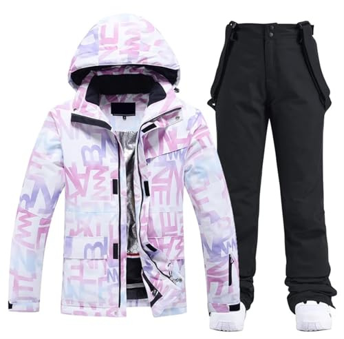 AYWTIUN Skianzug Damen Frauen Ski Anzug Winter Winddicht wasserdichte Snowboard Jacke Hosen Schnee Walking Kleidung Weibliche Schneeanzug