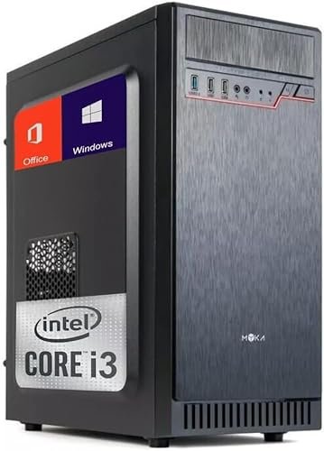 MYKA Pc Desktop i3-12100 4.30Ghz In Boost 4-Core,Cpu Core i3,Ram Ddr4 16Gb,Ssd Nvme M2 500Gb, Wifi,Windows 11 Pro,Office 2021 Pro,Computer assemblato