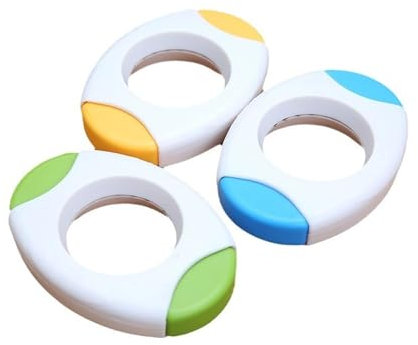 PARFCO Abridor de Huevos, 3 Piezas Separadores de Huevos Cocidos, Dientes de Acero Inoxidable Pelador de Huevos, Tres Colores, para Cocina Casera, Restaurante, Picnic