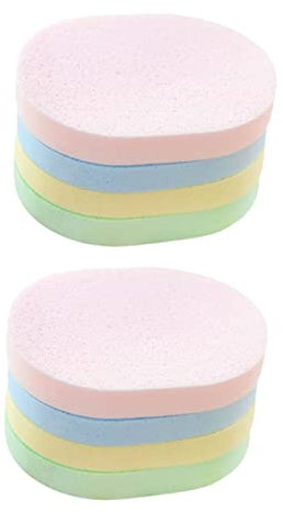 MERRYHAPY 8pcs Thickened Makeup Remover Pads Facial Cleaning Sponges Exfoliating Face Wash Puff for Face Skin Care Random Color