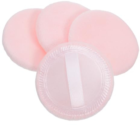TOVINANNA 4 esponjas redondas de maquillaje para base de maquillaje líquido, soplo de polvo, esponjas, bollos, cosméticos, soplo de polvo suelto