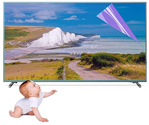 TWALOTPEX Blue Light Blocking Screen Protector 32-75 Inch Glare Scratch Film for LCD,LED,4K OLED & QLED HDTV Displays(70in 1561x900mm)
