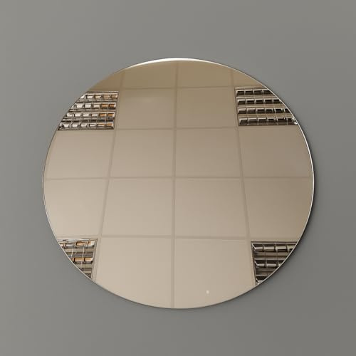 AtHaus® Acrylspiegel Silber – 3 mm – Ø 500 mm – Rund – 1 Stück | Elastischer & biegsamer Kunststoffspiegel – rahmenlos, individuell nach Wunsch zugeschnitten für kreative Projekte