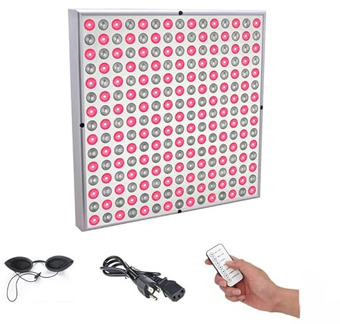 Lampada Terapia LED 45W con Telecomando, Luce Rossa e Infrarossa 660nm & 850nm per Sollievo dal Dolore, Ringiovanimento della Pelle, e Fotobiomodulazione, Funzione Timer