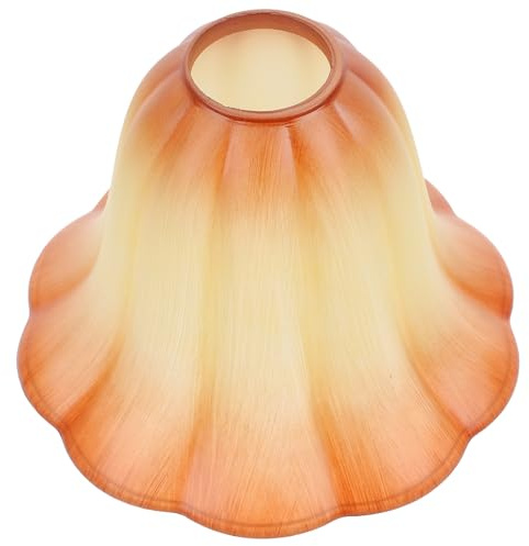 DECOMELODY Abat-jour Verre Forme de Cloche pour Lampe de Table Verre Dépoli Couleur Dorée Remplacement Abat-jour Simple et Chaleureux pour Intérieur