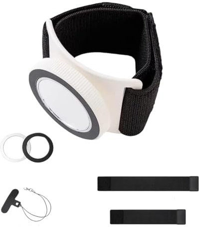 Buhdjfnke Soporte de pulsera para smartphone giratorio 360 °, soporte magnético para teléfono móvil, incluye para teléfonos móviles B