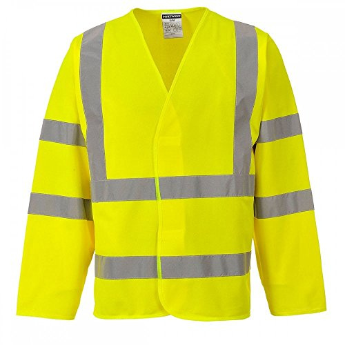 Portwest C473 Gilet 2 Bandes Baudrier manches Coupe Ample Léger | Jaune, 2XL/3XL, EN ISO 20471 Classe 3, Fermeture par Velcro, Vêtement Polyvalent