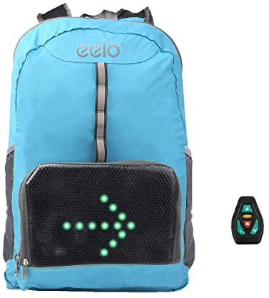 eelo Unisex-Adult Cyglo Blue LED Signal Backpack, Blau