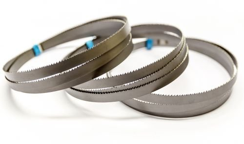 Pack de 3 hojas de sierra de cinta Premium M42 HSS bimetálicas 1638 x 13 x 0,65 mm con 8/12 dientes por pulgada (TPI) - para metal, acero, aluminio, metales no ferrosos y aleaciones ligeras