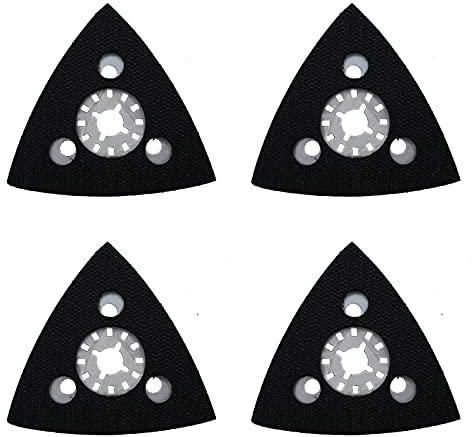 Multi Tool Sanding Pad 80MM Compatible with Makita, Worx, Fein Multimaster Oscillating Multitool Accessories by Poweka (Pack of 4)