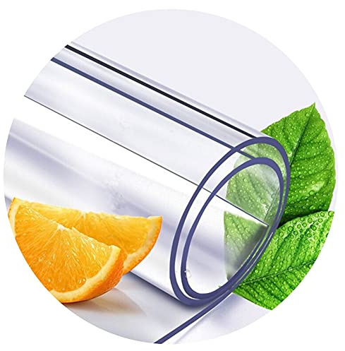 SSFMSF Protettiva Trasparente Per Tavolo,Pellicola Protettiva Pvc Alta Qualità Lavabile Impermeabile Resistente Calore,Supporto Personalizzato,Adatto Per Cucina E Giardino(Color:3mm,Size: 40x50cm)