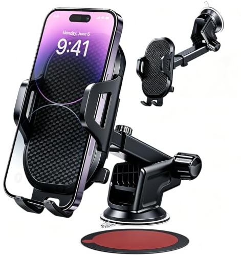 Car Phone Holder for Samsung A55 A57 A37 A27 5G A16 S26 S25 Plus Ultra/A17 A25 A53 A54 A56 A52 A51 A52S A22 Pixel 10 9 8 7 Pro Car Mount Cradle Air Vent/Dashboard/Windscreen for Mercedes/Ford/Seat