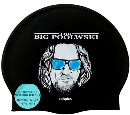 IMSPIRA Gorro Natacion Silicona Hombre Mujer Piscina Aquagym Comodo Antideslizante Negro Ajuste Seguro Unisex Hecho Espana Turbo Competicion Elastico Acuatico Resistente