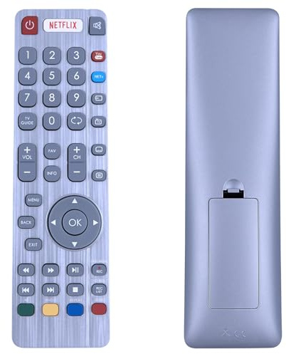 GOUYESHO SHWRMC0116 SHW/RMC/0116 Ersatz Fernbedienung Passend für Sharp Aquos TV LC-32CHG6021K LC32CFG6241KF LC-43CUG8462KS LC-49CUG8052K LC-49CUG8461KS LC-55CUG8462KS mit YouTube-Buttons