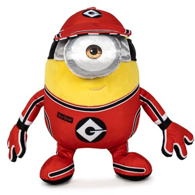 Famous Softies - 27 cm nya minions, med GRU Crew kostym från Dumma Film Me 4, Glänsande Tygleksak, med Mjuk Fyllning, för 0-åringar+Känd (760024512)