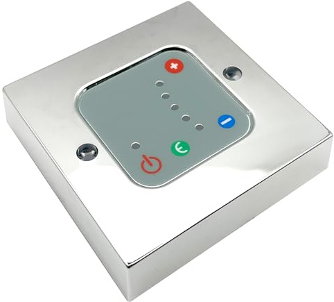 Chrome Thermostatic Wall Controller for Electric Towel Rails & Radiators IPX4