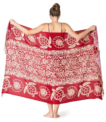 PANASIAM Sarong ATLANTIC, red, XL