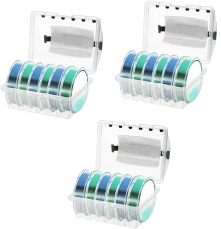 YARNOW 3stücke Fishing Line Organizer Multifunktionale Fischereileinenbox Praktischer Aufbewahrungsbehälter Für Angler Kunststoffkonstruktion Für Angelreisen Und Equipment
