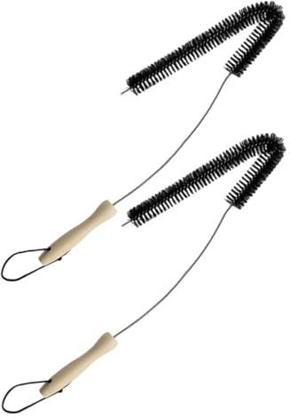 COSMEVIVI 2pcs Flexible Dryer Vent Cleaner Brush Pipe Cleaner Brush for Washing Machine Cleaning Long Reach Vent Cleaning Tool Random Style