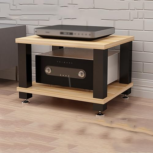 KUANGGE Soporte para Medios audiovisuales, Estante para Consola de Videojuegos, Soportes y bastidores estéreo con estantes de Almacenamiento, Torre de Rack de Audio, Estante de Audio para Consolas d