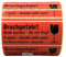 Giese-GEF 1.000 Warnetiketten Bruchgefahr! Do not drop! Nicht werfen! Fragile! Vorsicht Glas - 100 x 40 mm - Etiketten auf Rolle - Aufkleber Papier selbstklebend