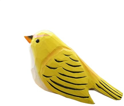 Esculpido de ruiseñor Hecho a Mano – Escultura de pájaros tallados en