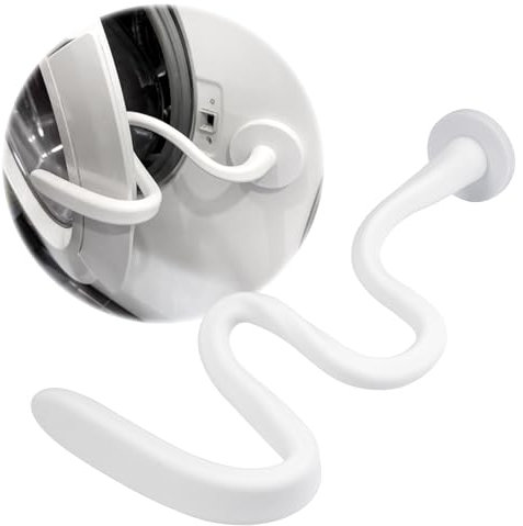 Soporte para Puerta de Lavadora de Carga Frontal, 43 mm Lavadora Puerta Soporte, Accesorio Universal Flexible para Puerta de Lavadora Blanco, Soporte Magnético para Puerta de Lavadora, Se Adapta a la